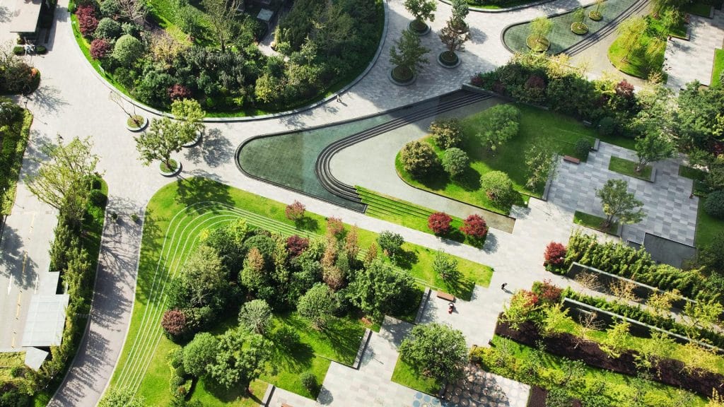 Uređenje parka sa zelenim površinama, šetnicama i hortikulturnim rješenjima