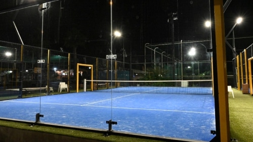 teren za padel, mreža za padel i podloga